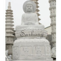 Hand carved large marble Buddha statue indoor